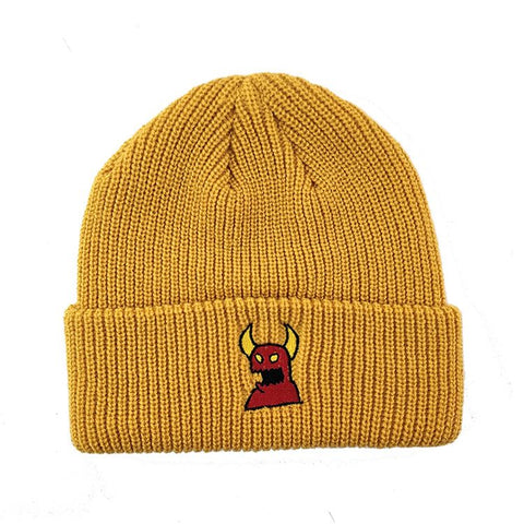 Sketch Monster Beanie (Mustard)